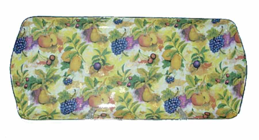 Chintz Fruit 13" Rectangular Tray by Godinger-1