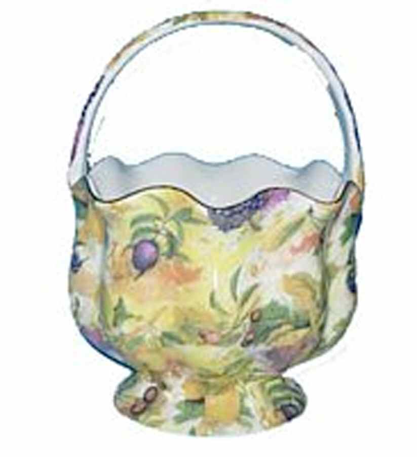 Chintz Fruit 6" Handled Basket by Godinger-1