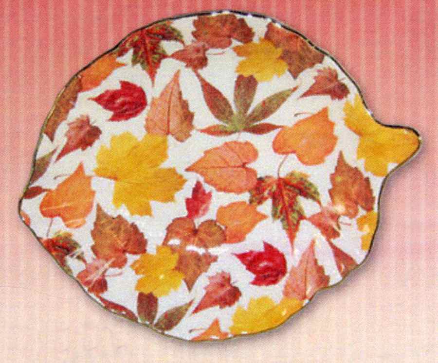Chintz Leaves 7" Leaf Dish by Godinger-1