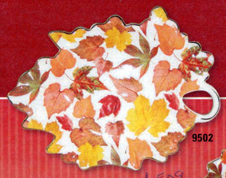 Chintz Leaves 9" Leaf Dish by Godinger-1