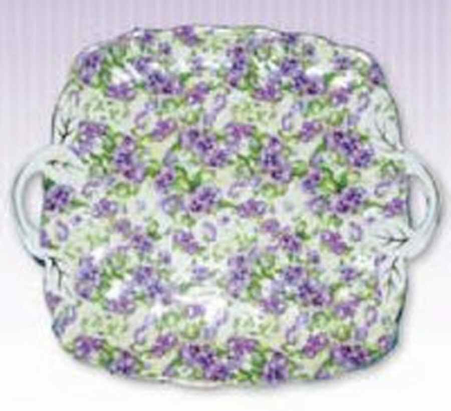 Chintz Pansy Square Handled Cake Plate by Godinger-1