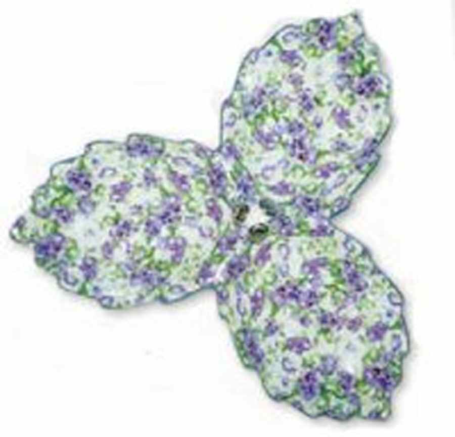 Chintz Pansy 3-Part Relish by Godinger-1