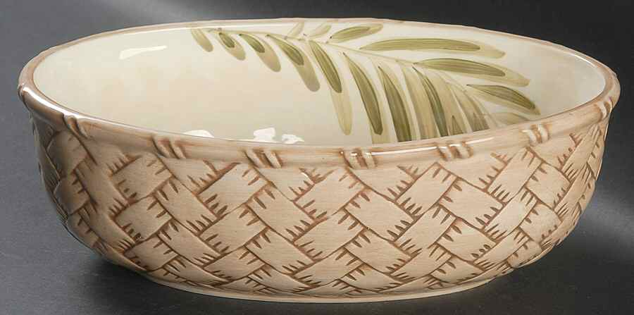 Palm Court 10" Oval Vegetable Bowl by Gibson Designs-1