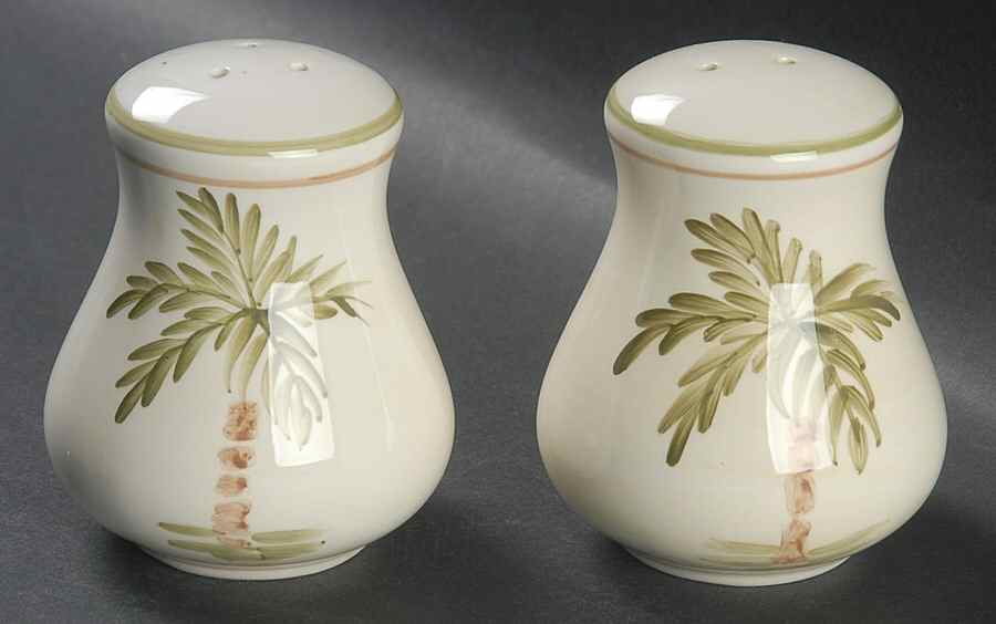 Palm Court Salt & Pepper Set by Gibson Designs-1