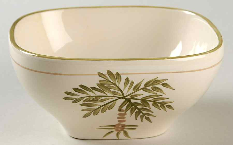 Palm Court Square Soup/Cereal Bowl by Gibson Designs-1