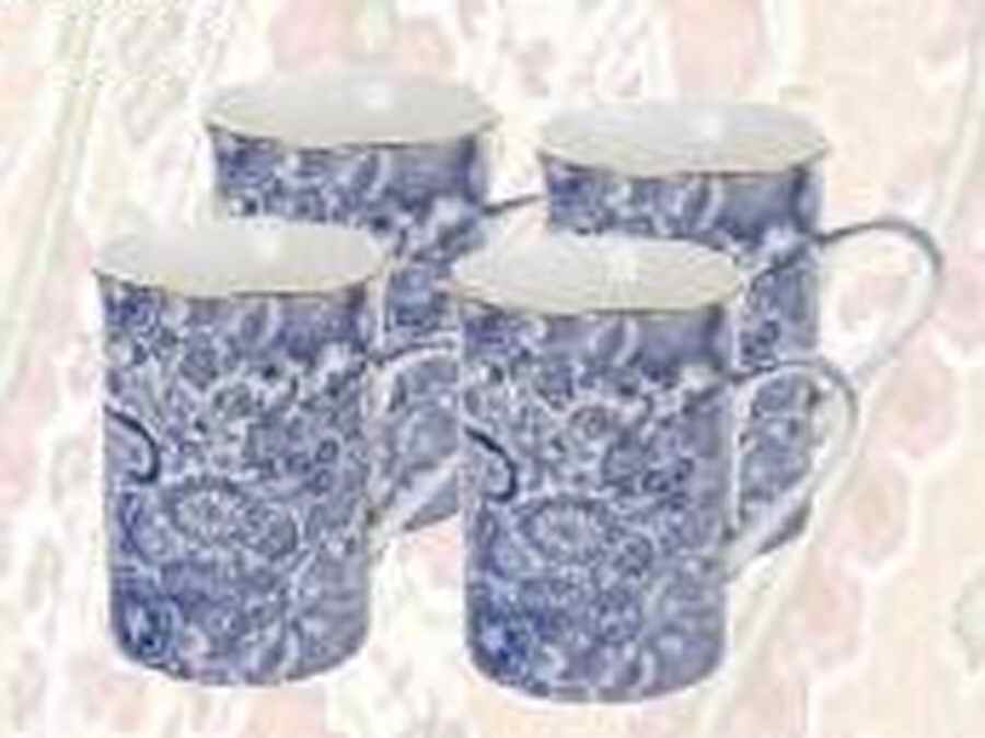 Paisley Blue Mug by Godinger-1