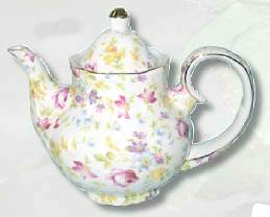 Tea Rose Teapot & Lid by Godinger-1