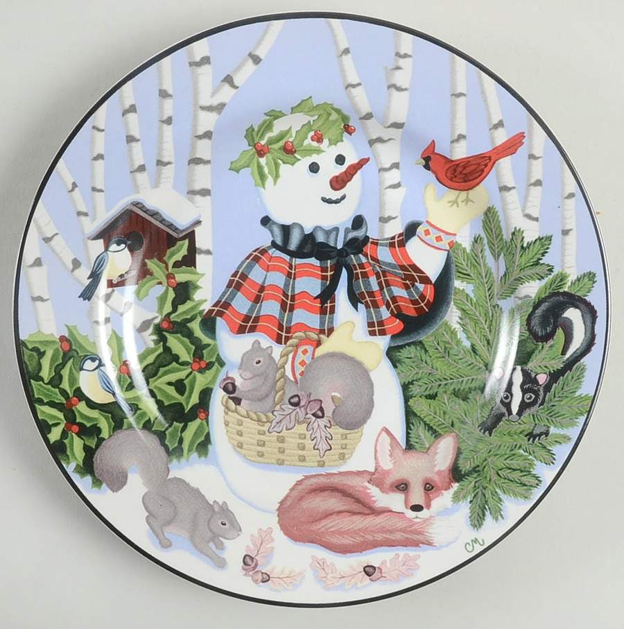 Woodland Friends Salad/Dessert Plate by Gibson Designs-1