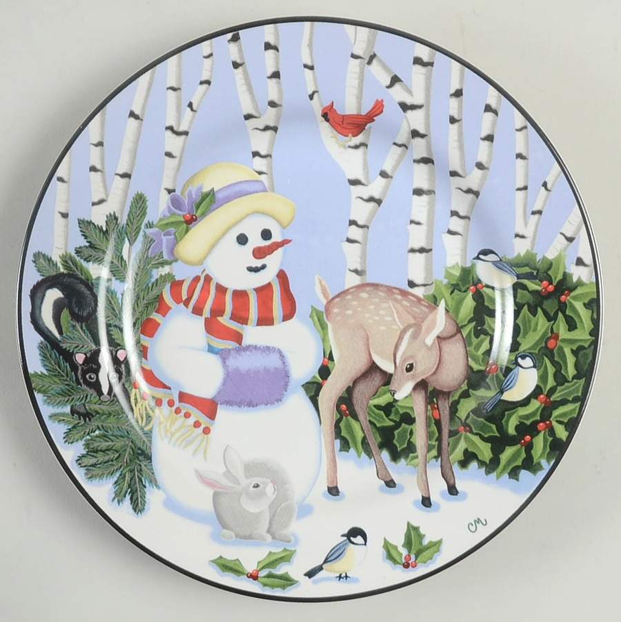 Woodland Friends Salad/Dessert Plate by Gibson Designs-1