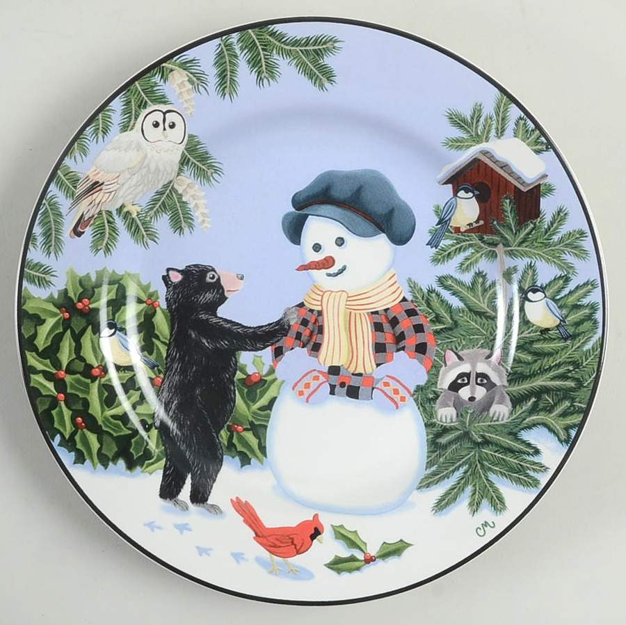 Woodland Friends Salad/Dessert Plate by Gibson Designs-1