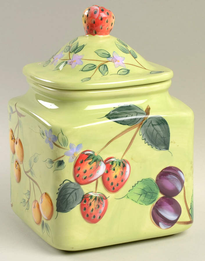 Fruit N' Berries Small Canister & Lid by Gibson Designs-1