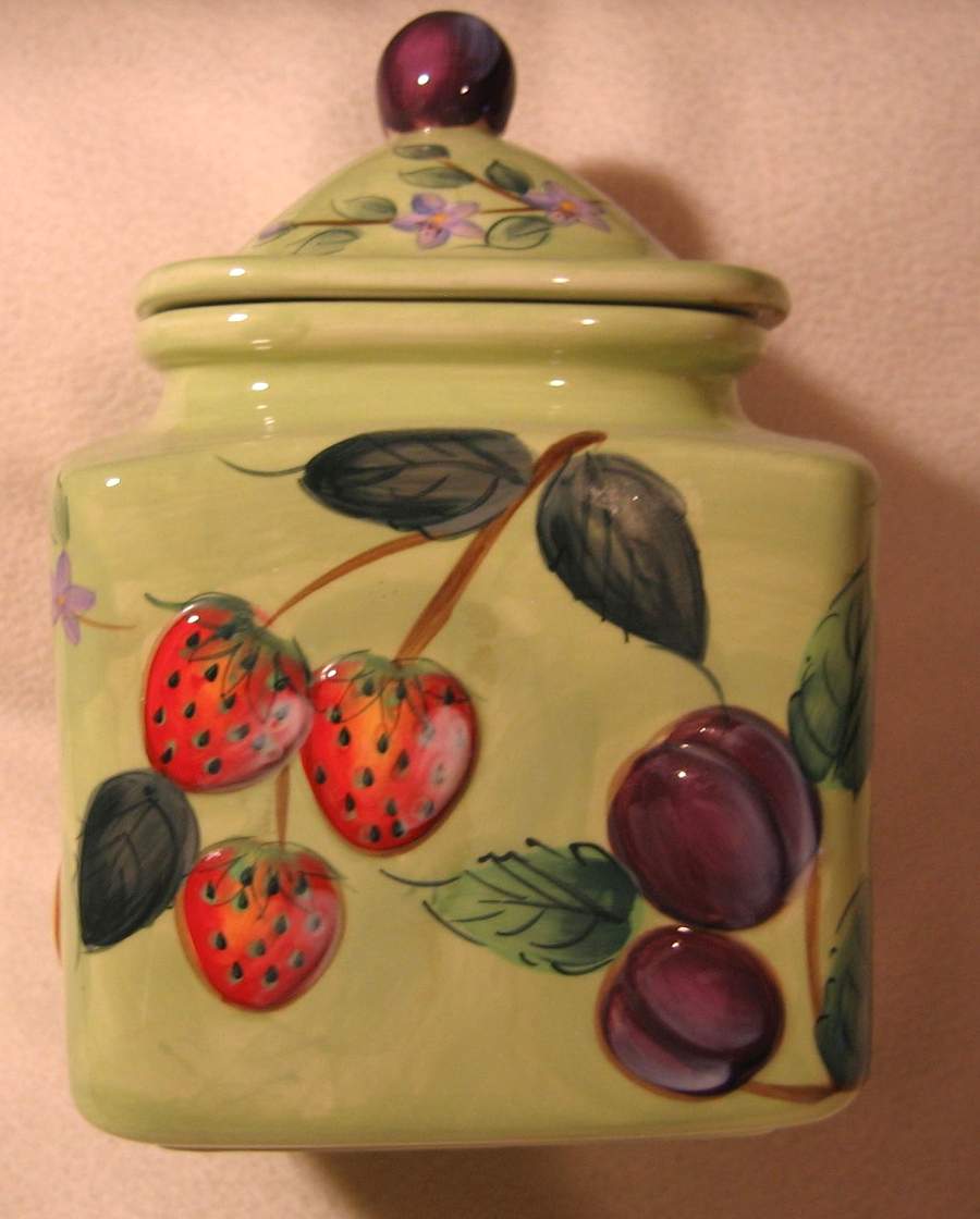 Fruit N' Berries Cup for Individual Teapot & Lid with Cup by Gibson Designs-1