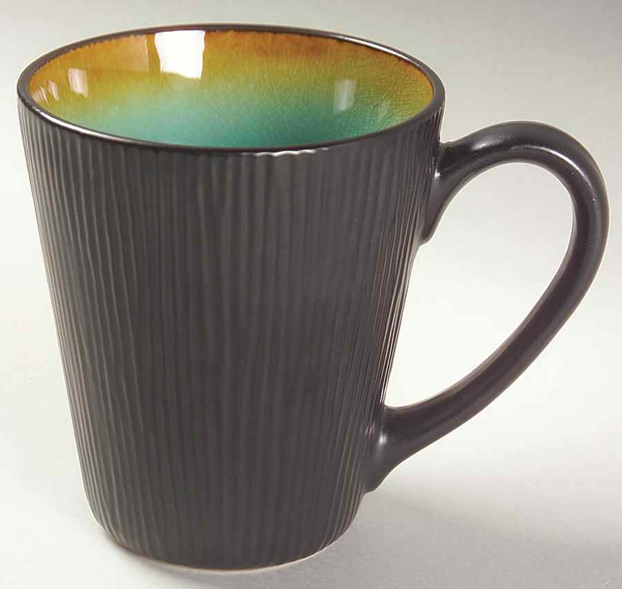 Callisto Turquoise & Black Mug by Gibson Designs-1