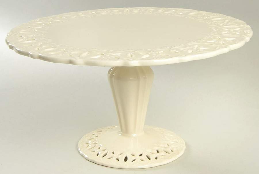 Regal Cream 11" Diameter Pedestal Cake Stand by Godinger-1