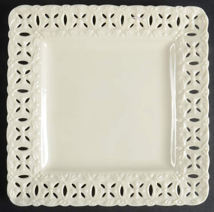 Regal Cream Square Dessert Plate by Godinger-1