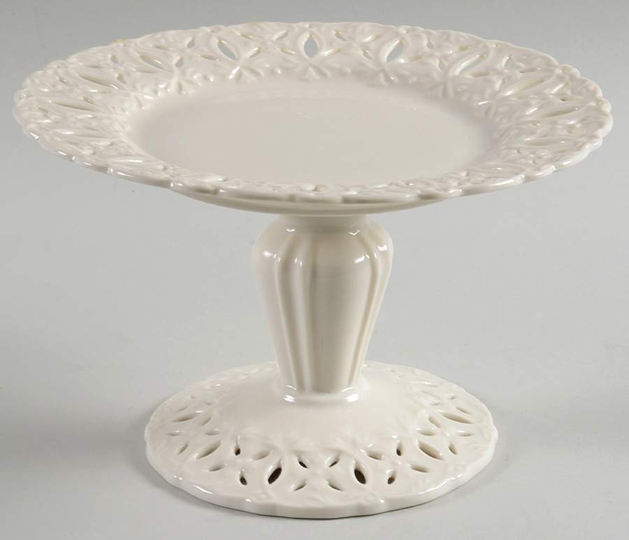 Regal Cream 8" Diameter Pedestal Cake Stand by Godinger-1