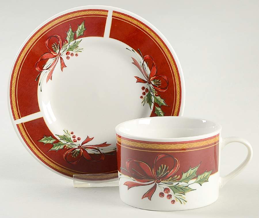 GID205 Flat Cup & Saucer Set by Gibson Designs-1