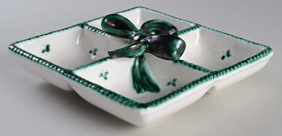 Scattered Blooms Accessories Green 4 Part Relish by Gmundner Austria-1