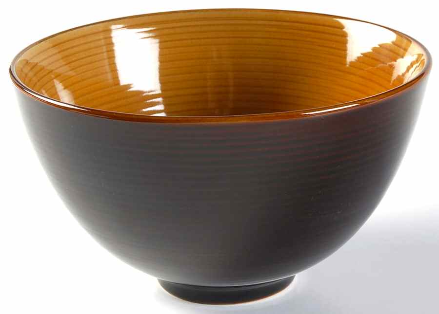 Bistro Bella Amber Soup/Cereal Bowl by Gibson Designs-1