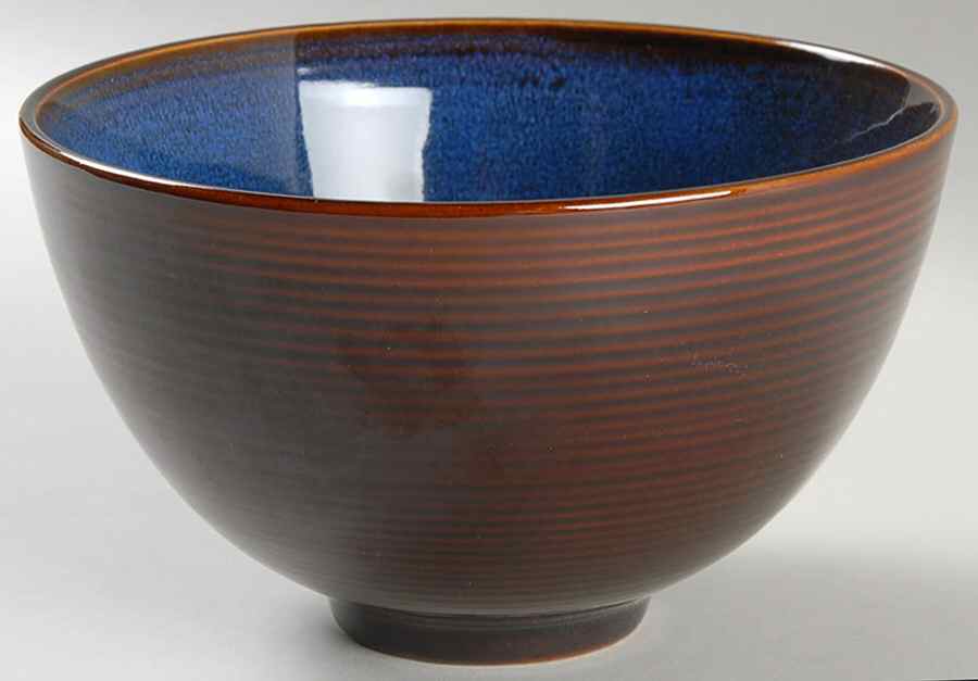 Bistro Bella Blue Soup/Cereal Bowl by Gibson Designs-1