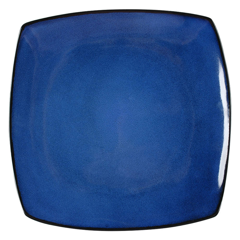 Soho Lounge Blue Dinner Plate by Gibson Designs-1