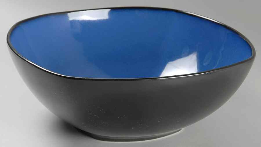 Soho Lounge Blue 12" Square Vegetable Bowl by Gibson Designs-1