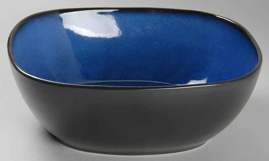 Soho Lounge Blue 10" Square Vegetable Bowl by Gibson Designs-1