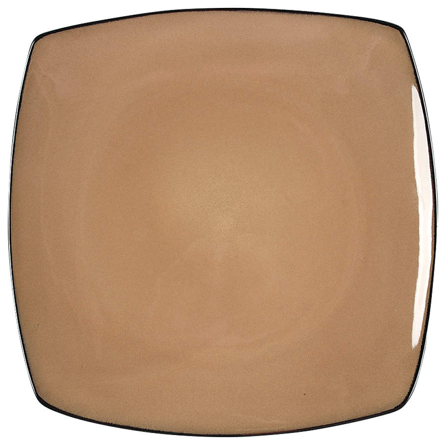 Soho Lounge Taupe Dinner Plate by Gibson Designs-1