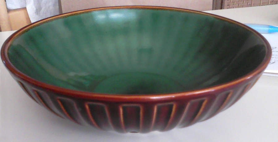 Peninsula Park Green Soup/Cereal Bowl by Gibson Designs-1