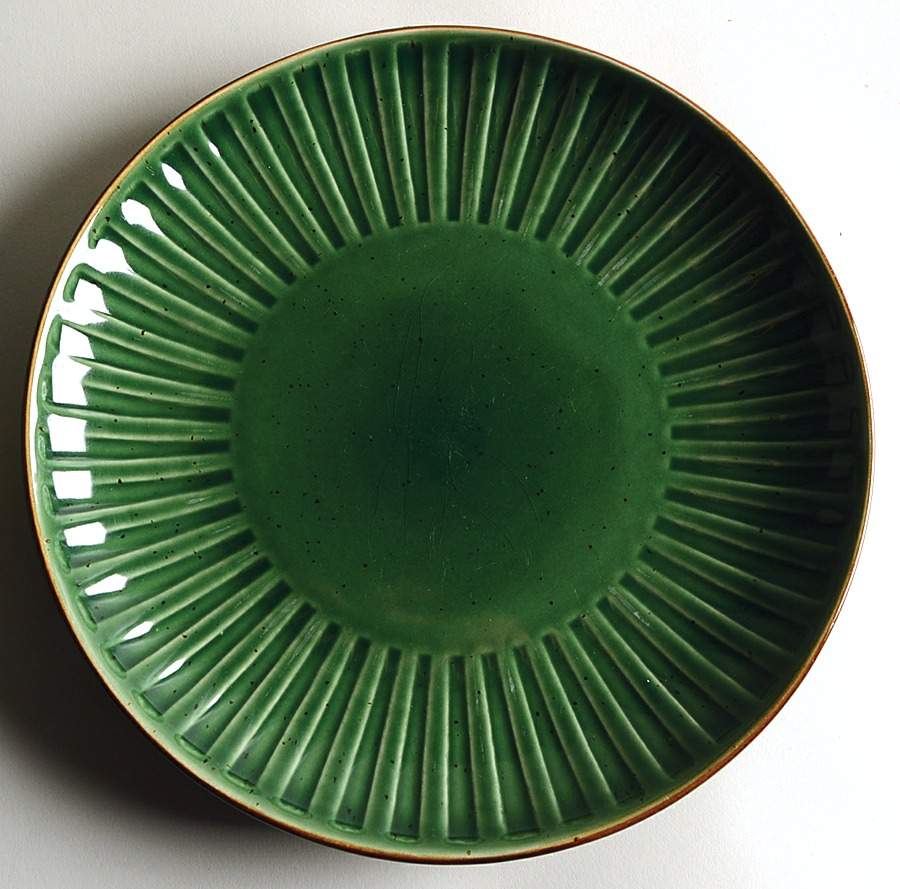 Peninsula Park Green Dinner Plate by Gibson Designs-1