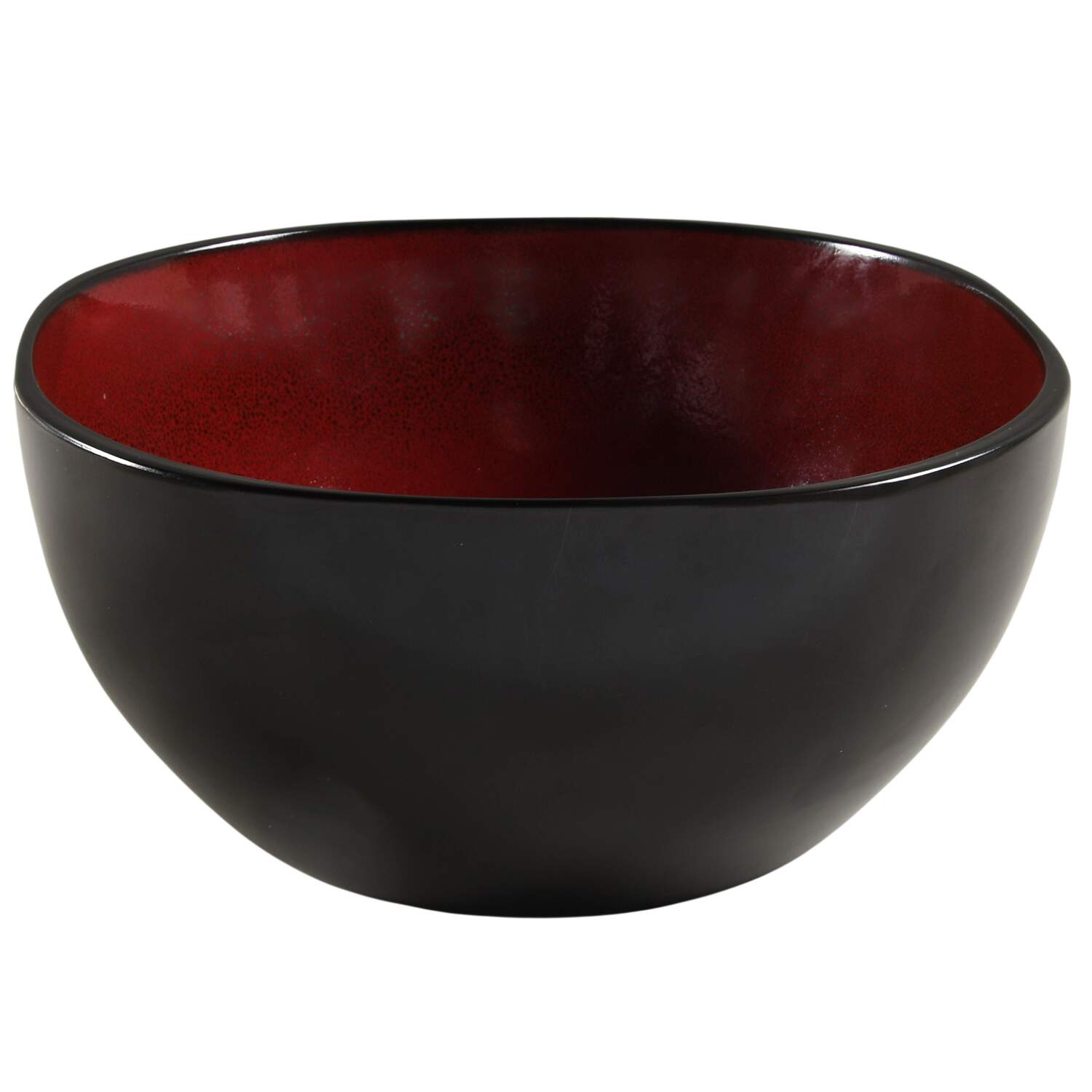 Soho Lounge Red 9" Salad Serving Bowl by Gibson Designs-1