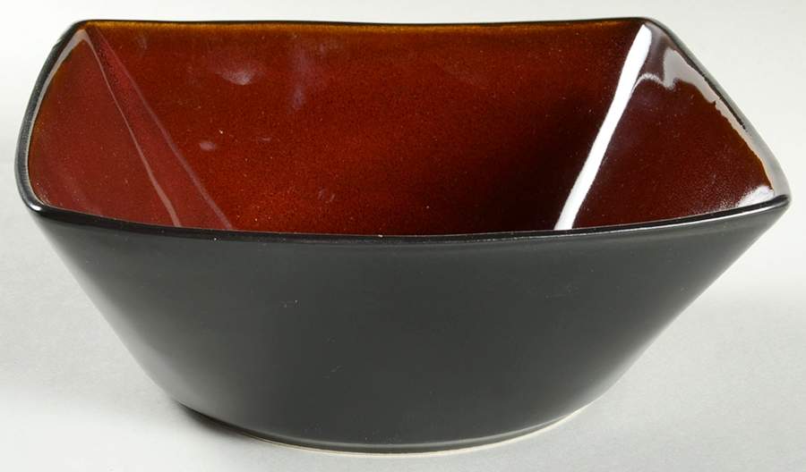 Soho Lounge Red Small Square Serving Bowl by Gibson Designs-1