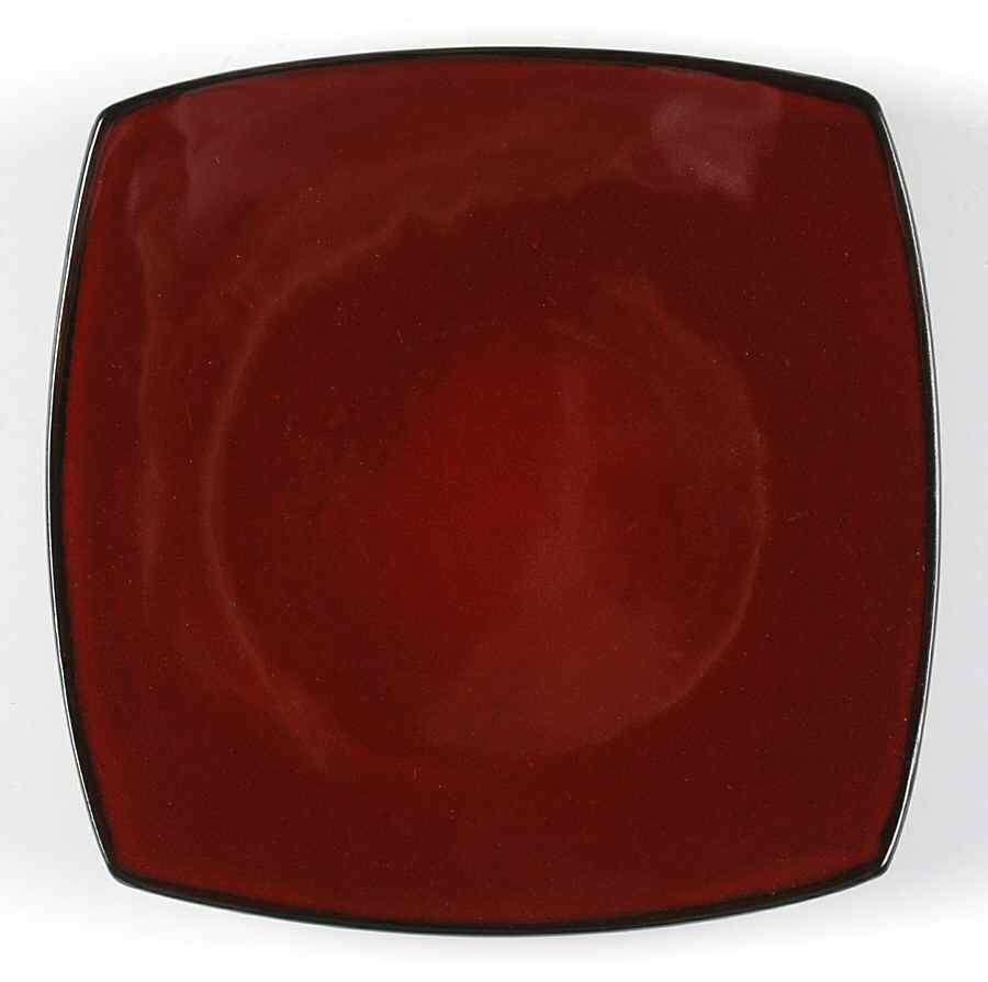 Soho Lounge Red Salad Plate by Gibson Designs-1