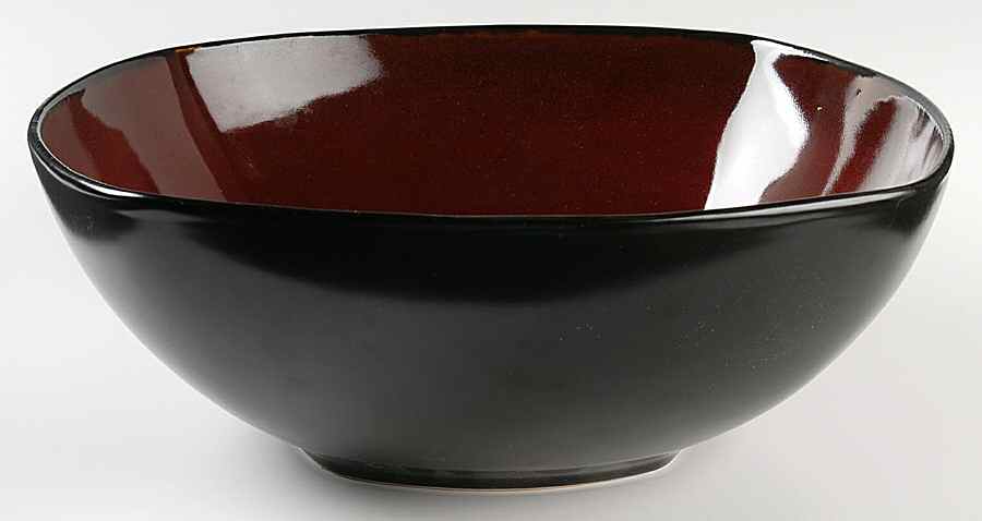 Soho Lounge Red 12" Square Vegetable Bowl by Gibson Designs-1