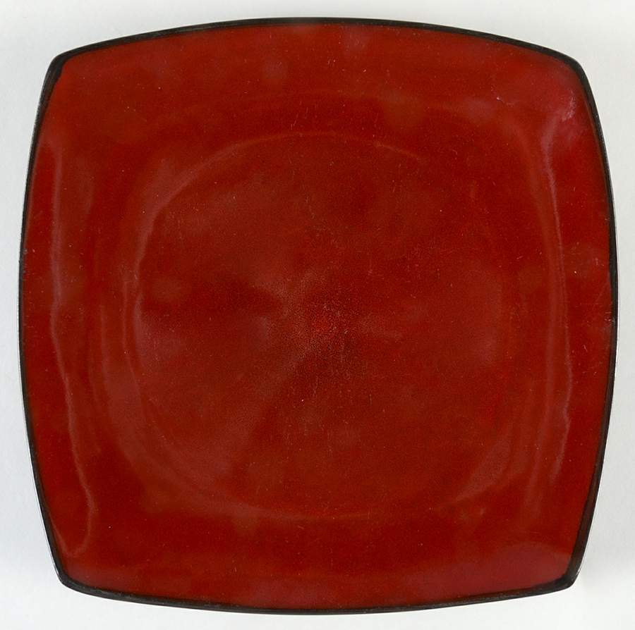 Soho Lounge Red Salad Plate by Gibson Designs-1