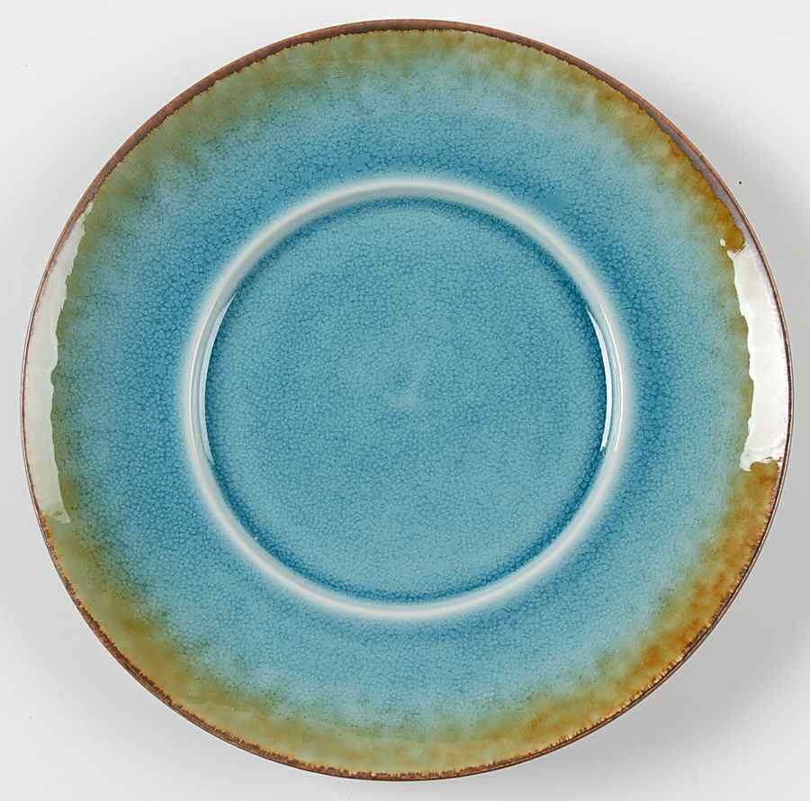 Earth Retreat Turquoise Salad Plate by Gibson Designs-1