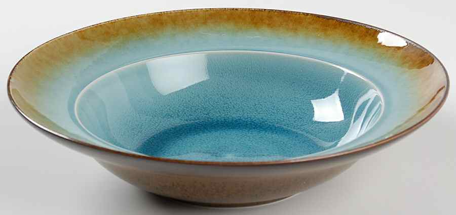Earth Retreat Turquoise Soup/Cereal Bowl by Gibson Designs-1