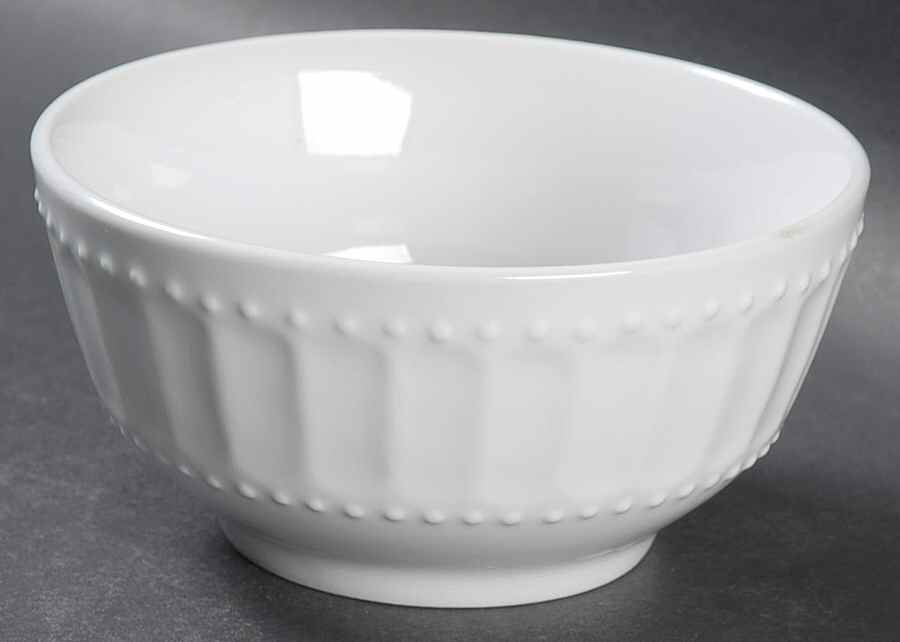 Regalia White Dessert Bowl by Gibson Designs-1