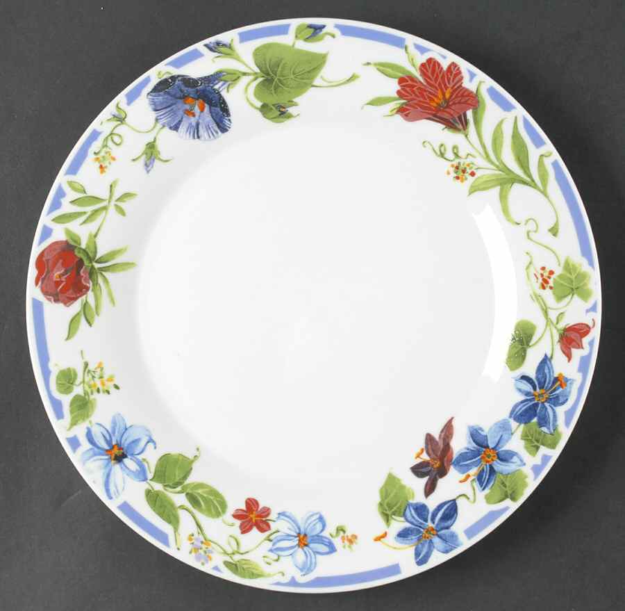 Iris Bloom Dinner Plate by Gibson Designs-1