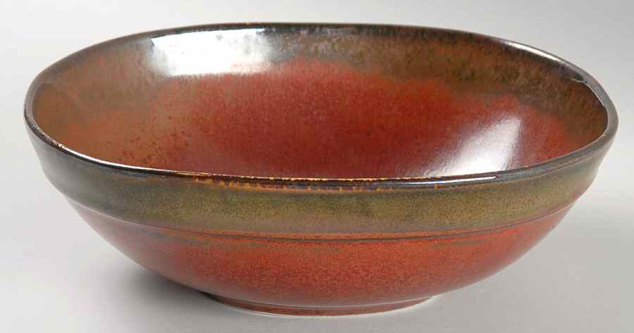 La Paz Red Soup/Cereal Bowl by Gibson Designs-1