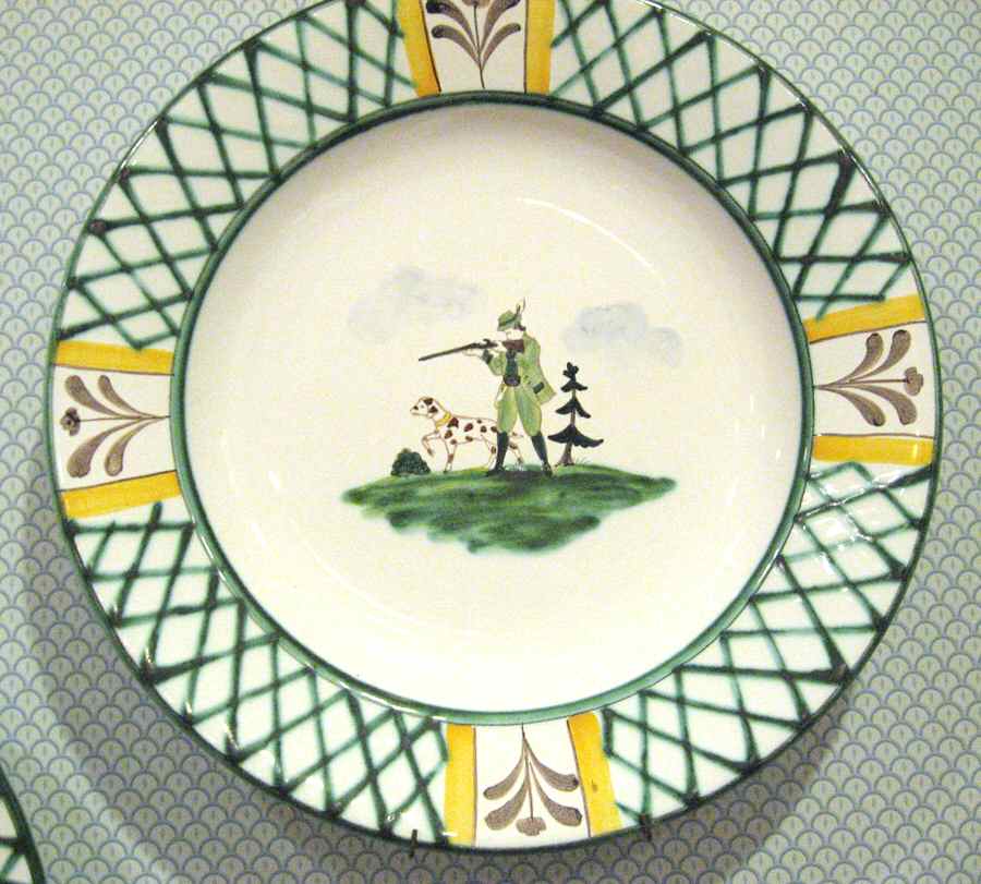 Hunter's Delight (Rim, Smooth) Large Rim Soup Bowl by Gmundner Austria-1