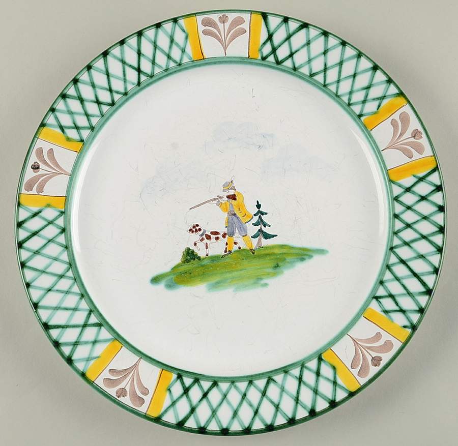 Hunter's Delight (Rim, Smooth) Large Dinner Plate by Gmundner Austria-1