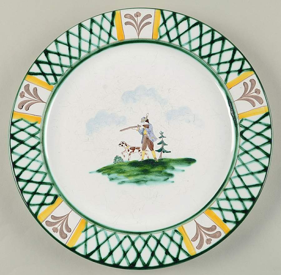 Hunter's Delight (Rim, Smooth) Large Dinner Plate by Gmundner Austria-1