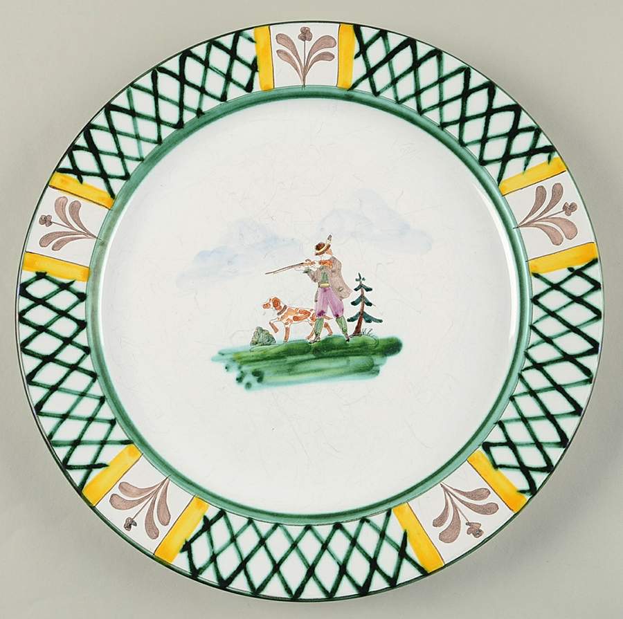 Hunter's Delight (Rim, Smooth) Large Dinner Plate by Gmundner Austria-1