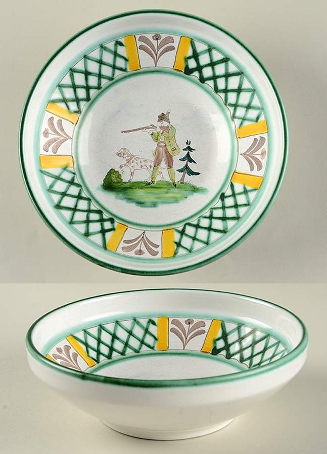 Hunter's Delight (Rim, Smooth) Coupe Cereal Bowl by Gmundner Austria-1