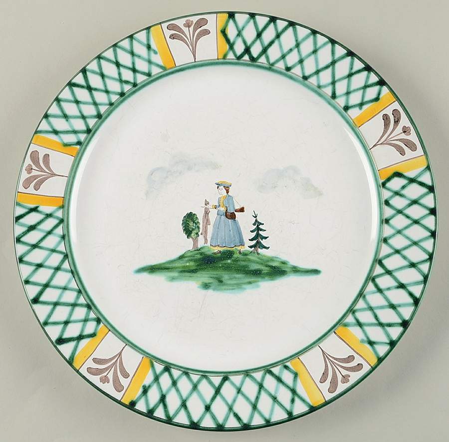 Hunter's Delight (Rim, Smooth) Large Dinner Plate by Gmundner Austria-1
