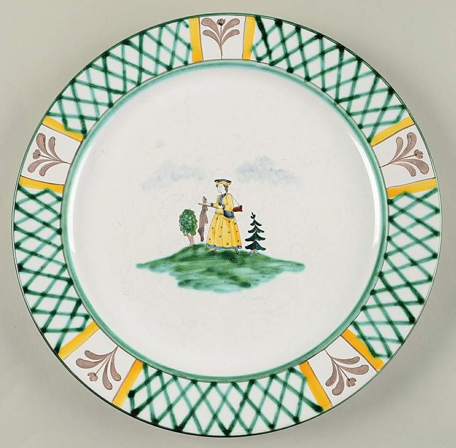 Hunter's Delight (Rim, Smooth) Large Dinner Plate by Gmundner Austria-1