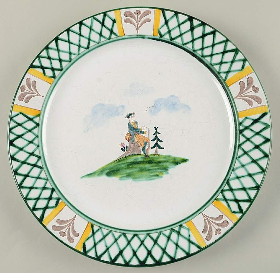 Hunter's Delight (Rim, Smooth) Large Dinner Plate by Gmundner Austria-1