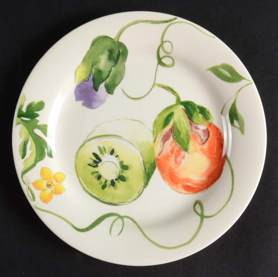 Passiflore Bread & Butter Plate by Faiencerie De Gien-1