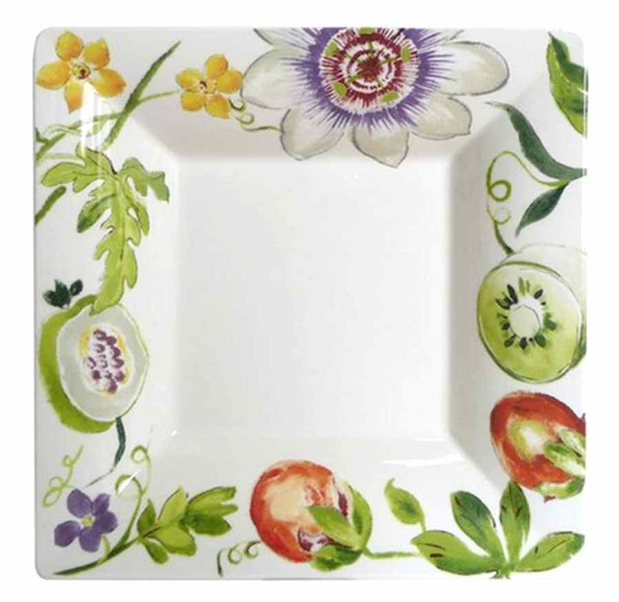 Passiflore Candy Dish-Square 6" by Faiencerie De Gien-1